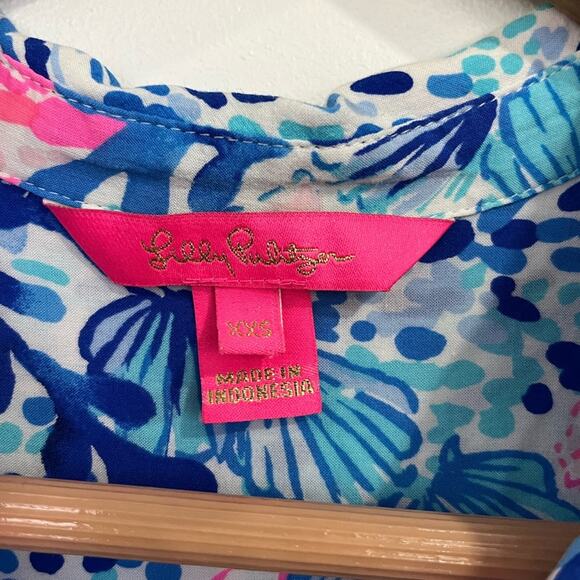 Lilly Pulitzer Natalie Shirtdress Cover Up in Sway with Me XXS - Picture 7 of 11